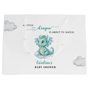 Little Dragon Baby Shower Large Gift Bag