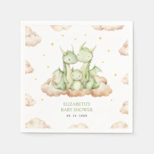 Little Dragon Baby Shower Paper Napkin