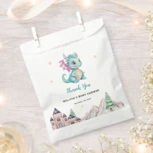 Little Dragon Baby Shower Thank You Favour Bags
