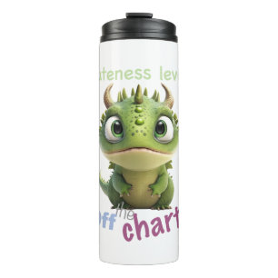 Little Dragon Cuteness Level Cute Adorable Funny  Thermal Tumbler