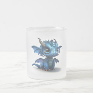 Little Dragon Frosted Glass Coffee Mug