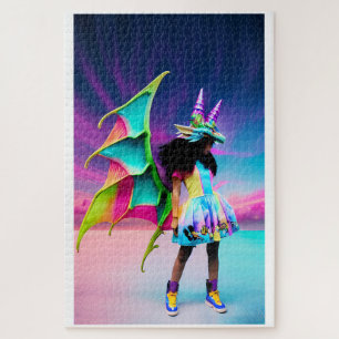 Little Dragon Girl Jigsaw Puzzle