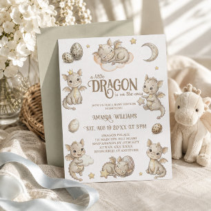 Little Dragon Magical Baby Shower Invitation
