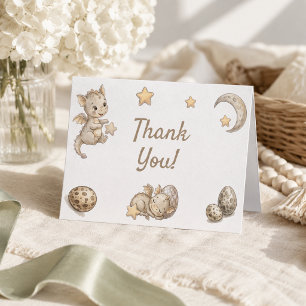 Little Dragon Magical Baby Shower Thank You Card
