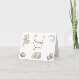 Little Dragon Magical Baby Shower  Thank You Card