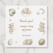 Little Dragon Magical Baby Shower Thank You