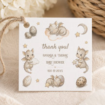 Little Dragon Magical Baby Shower Thank You