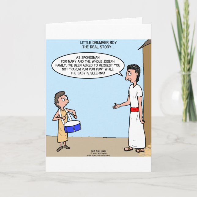 Little Drummer Boy Holiday Card (Front)