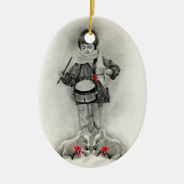 Little drummer boy Ornament (Front)