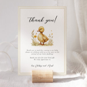 Little Duck Baby Shower Books for Baby Card
