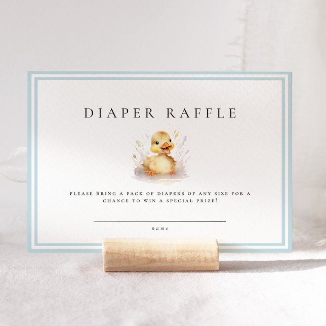 Little Duck Baby Shower Diaper Raffle Ticket (Creator Uploaded)