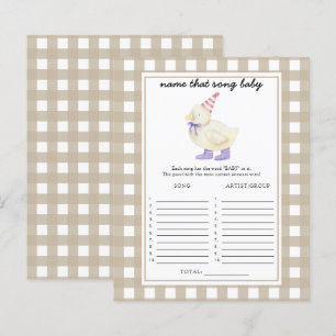 Little duck baby shower - Name that Baby Song