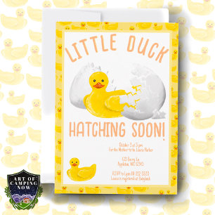 Little Duck Hatching Soon Baby Shower Invitation
