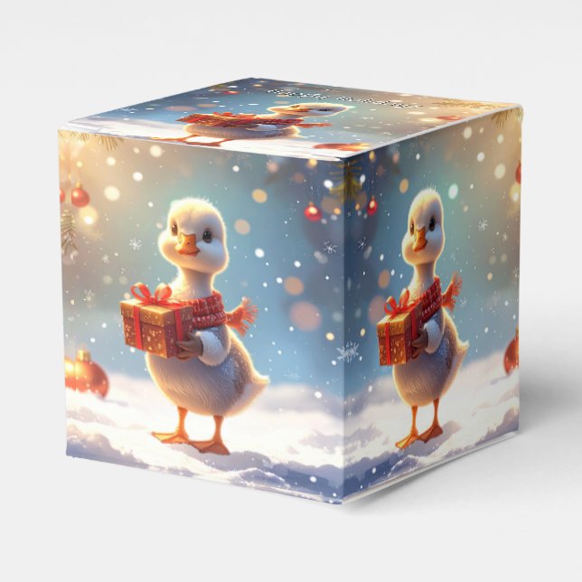 Little Duck Holiday Favor Box (Front Side)