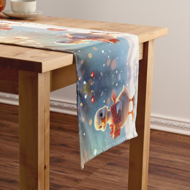 Little Duck Holiday Table Runner (In Situ)