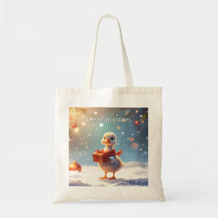 Little Duck Holiday Tote Bag