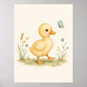 Little Duck Nursery Poster