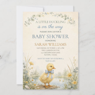 Little Duckling Baby Shower Invitation