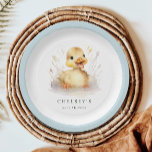 Little Duckling Baby Shower Paper Plate<br><div class="desc">Little Duckling Baby Shower Paper Plates</div>