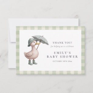 Little Duckling Baby Shower Thank You Card