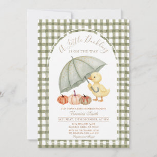 Little Duckling Fall Baby Shower Invitation