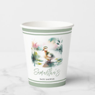 Little Duckling Gender Neutral Baby Shower Paper Cups