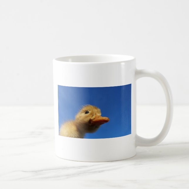 little ducklings in front of blue sky coffee mug (Right)
