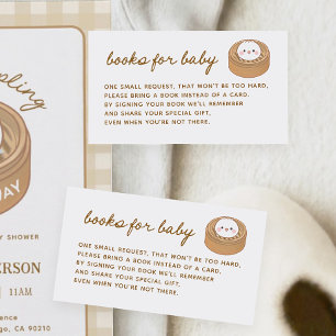 Little Dumpling Baby Shower Books for Baby Enclosure Card