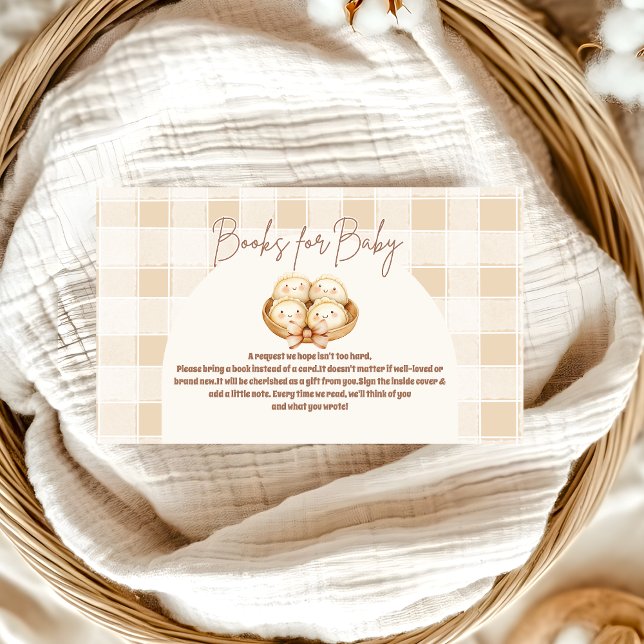 Little Dumpling Baby Shower Books for Baby  Enclosure Card (Creator Uploaded)