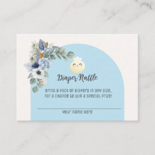 Little Dumpling Baby Shower Diaper Raffle Card