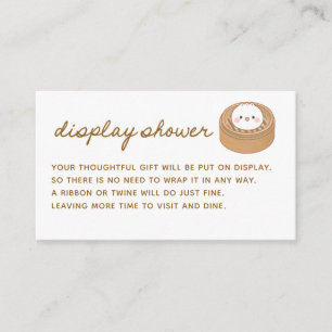 Little Dumpling Baby Shower Display Shower Enclosure Card