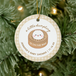 Little Dumpling Baby Shower Favours Ornament