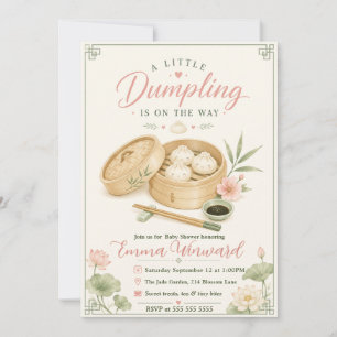 Little Dumpling Baby Shower Invitation