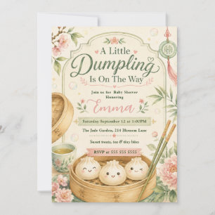 Little Dumpling Baby Shower Invitation