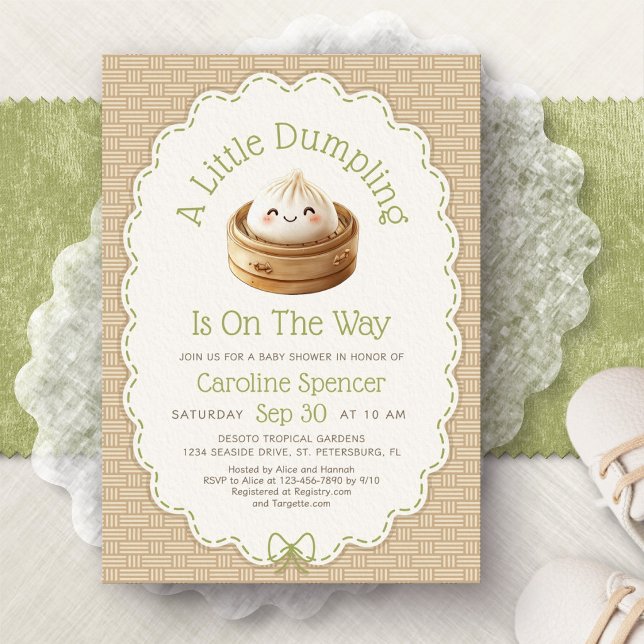 Little Dumpling Baby Shower Invitation (Creator Uploaded)
