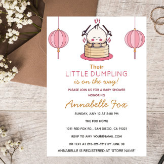 Little Dumpling Baby Shower Invitation