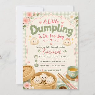 Little Dumpling Baby Shower Invitation