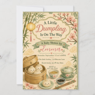 Little Dumpling Baby Shower Invitation