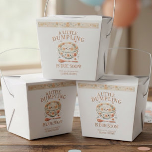 Little Dumpling Bao Bun Baby Shower Favour Box
