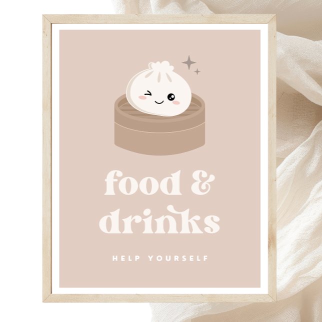 Little Dumpling Bao Dim Sum Food & Drinks Sign (Creator Uploaded)