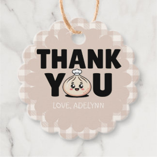 Little Dumpling Bao Dim Sum Thank You Favours  Favour Tags