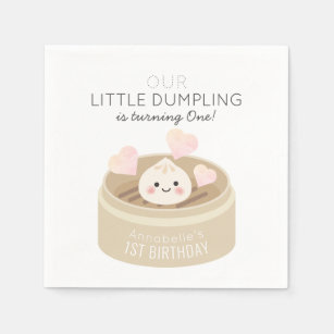 Little Dumpling Birthday Napkin