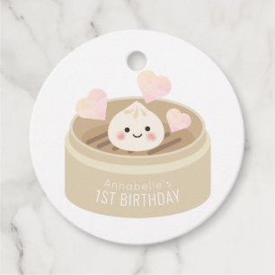 Little Dumpling Birthday Thank You Favour Tags