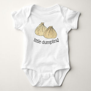 LITTLE DUMPLING Chinese Food Shumai Dim Sum Baby Bodysuit