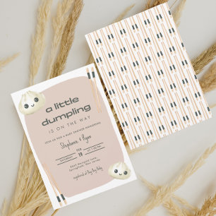 Little Dumpling Dim Sum Baby Shower Invitation