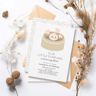 Little Dumpling Gender-neutral Birthday Invitation