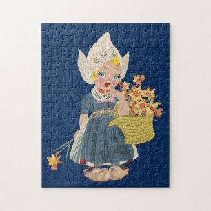 LITTLE DUTCH GIRL ART JIGSAW PUZZLE