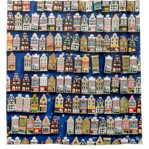 Little Dutch souvenirs and gifts - shoes windmills Shower Curtain
