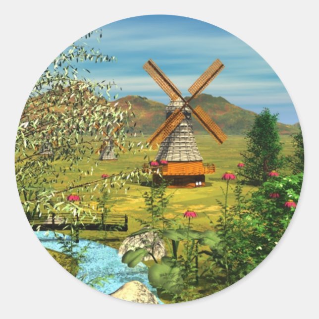 Little Dutch Wunder Bag Classic Round Sticker (Front)