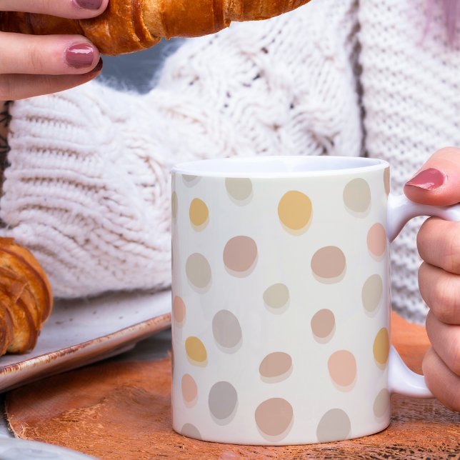 Little Easter Pebbles on cream - pattern.  Coffee Mug (Creator Uploaded)